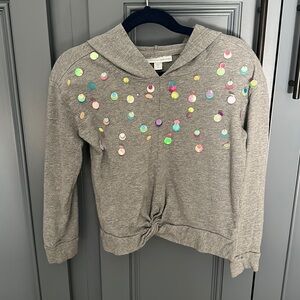 Rockets of Awesome Sequined hooded shirt